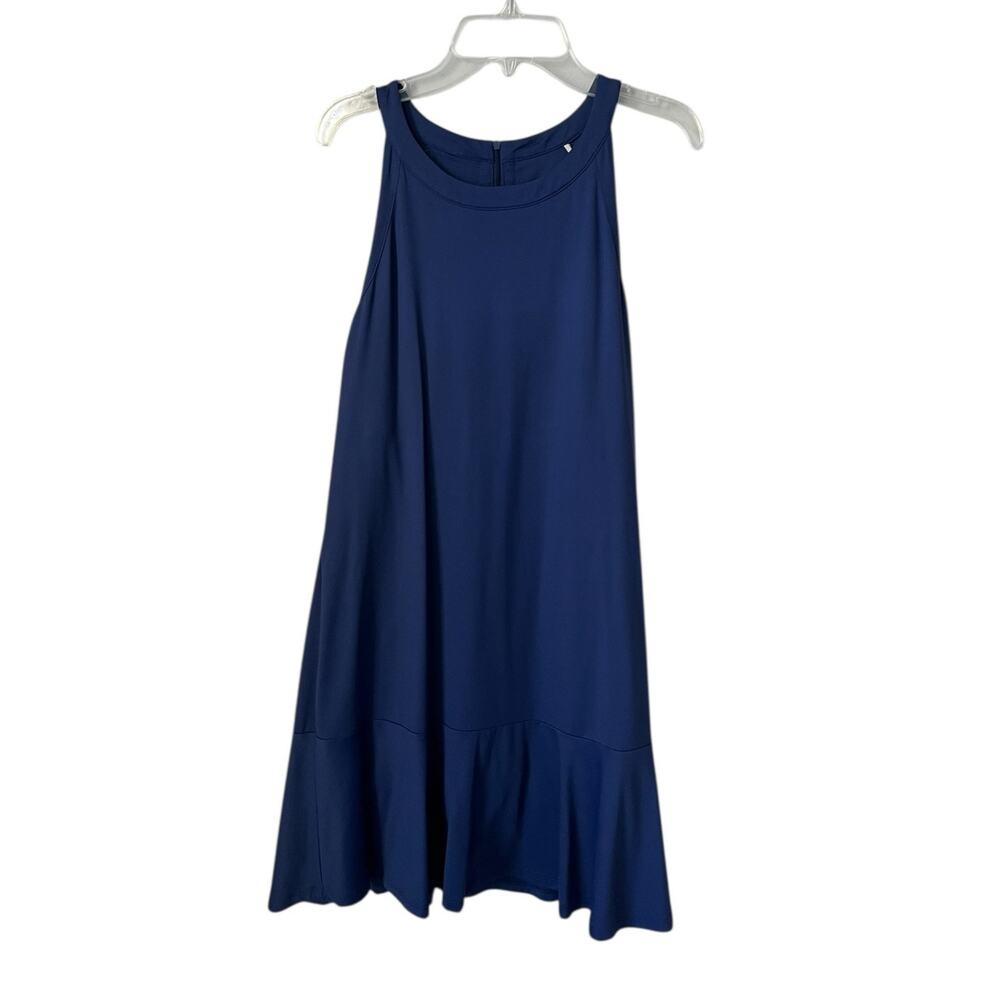 Tommy Bahama Island Zone Dress Stretchy Sleeveless Beach Navy Casual Small